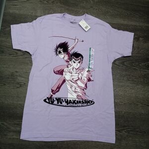 Yu Yu hakusho mens purple medium atheltic fit tshirt